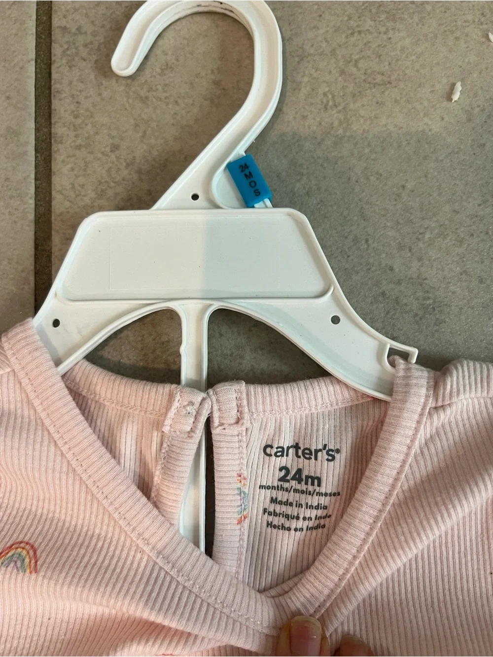 Carter's Pink Cherry Print Bodysuits & Peplum Set
